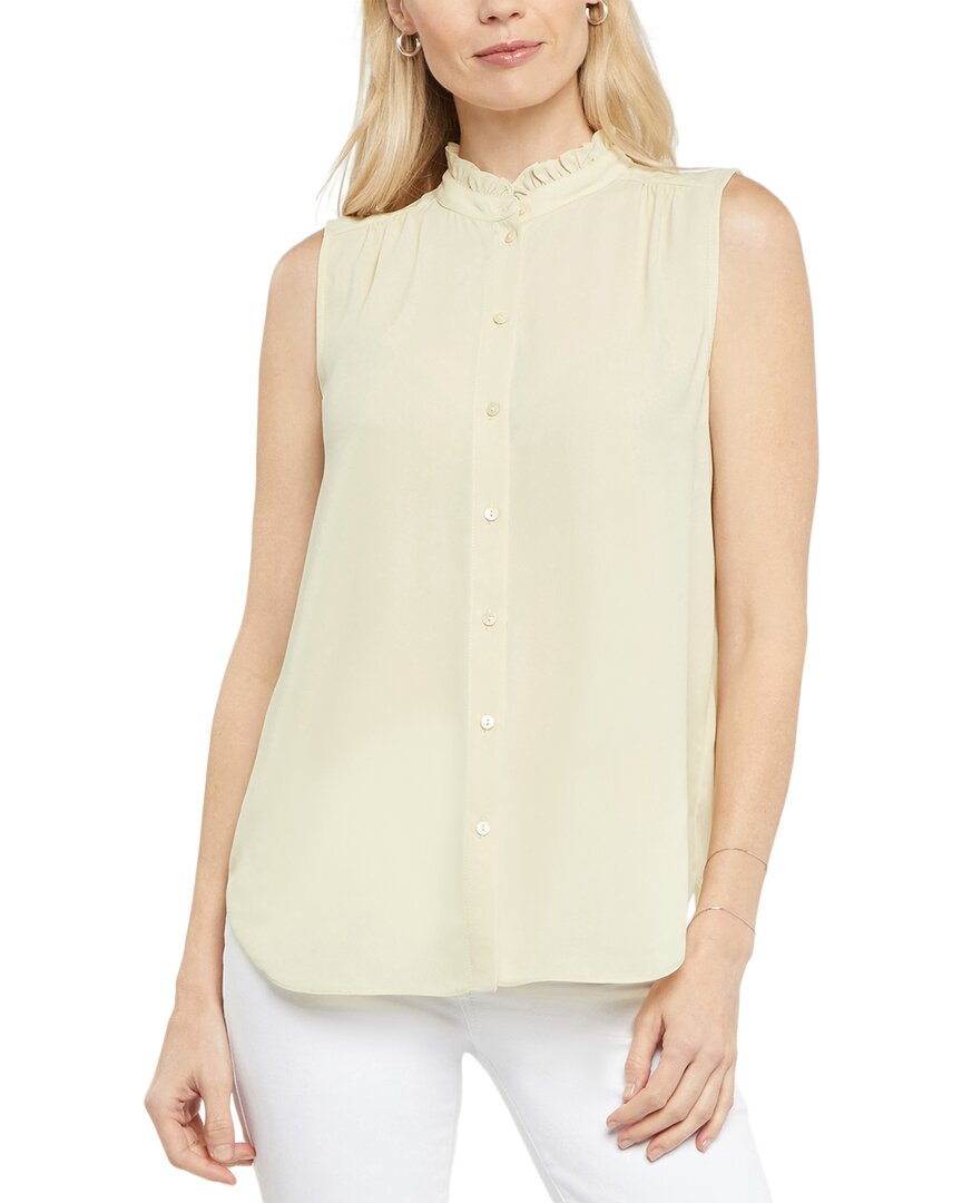 Nydj Ruffle Neck Blouse