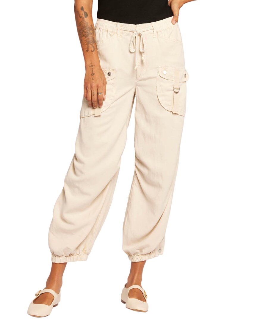Current Elliott Upright Relaxed Cargo Pants In Biscuit
