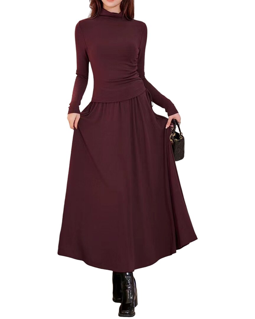 Burryco 2pc Polo Shirt & Skirt Set