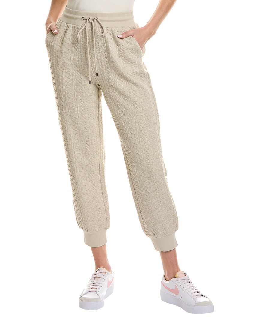 Shop Bcbgmaxazria Quilted Pant In Grey