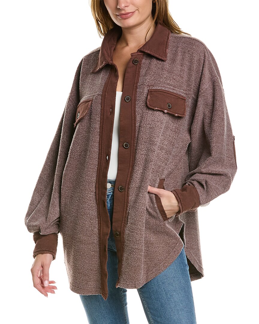 Free People Ruby Fleece Shirt Jacket In Nocolor