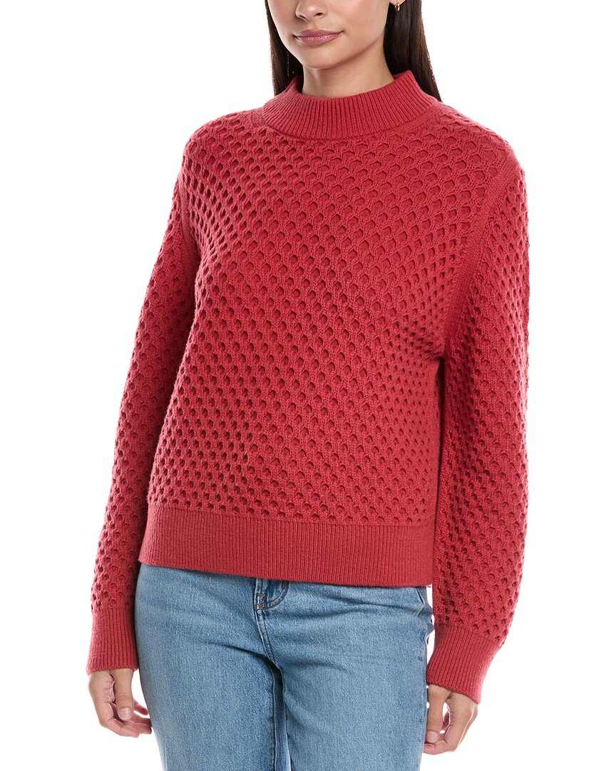 Lafayette 148 Textured Stitch Wool & Cashmere-blend Sweater In Multi