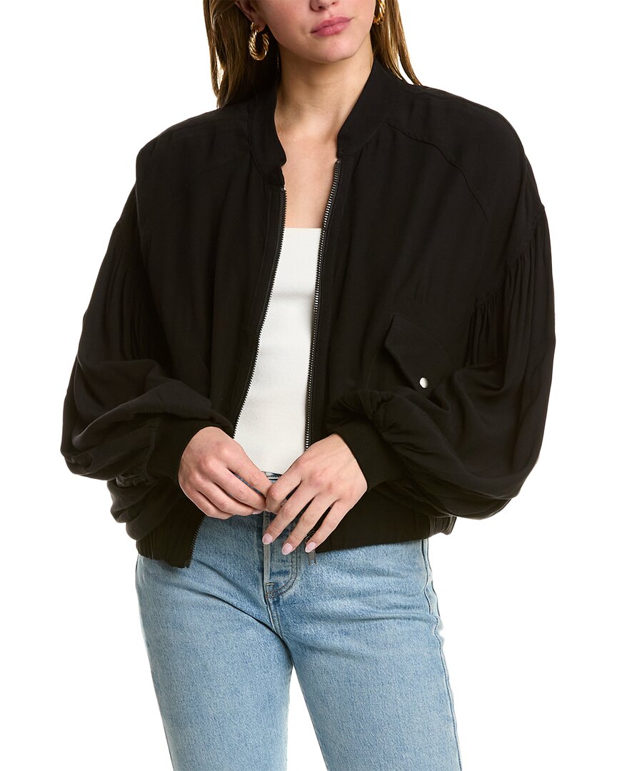 Free People On Pointe Bomber Jacket In Black | ModeSens