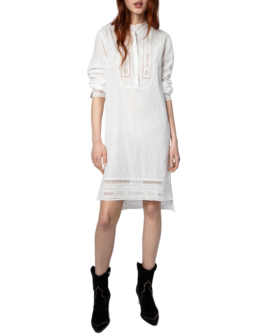 Zadig & Voltaire Redda Eyelet Tunic Dress