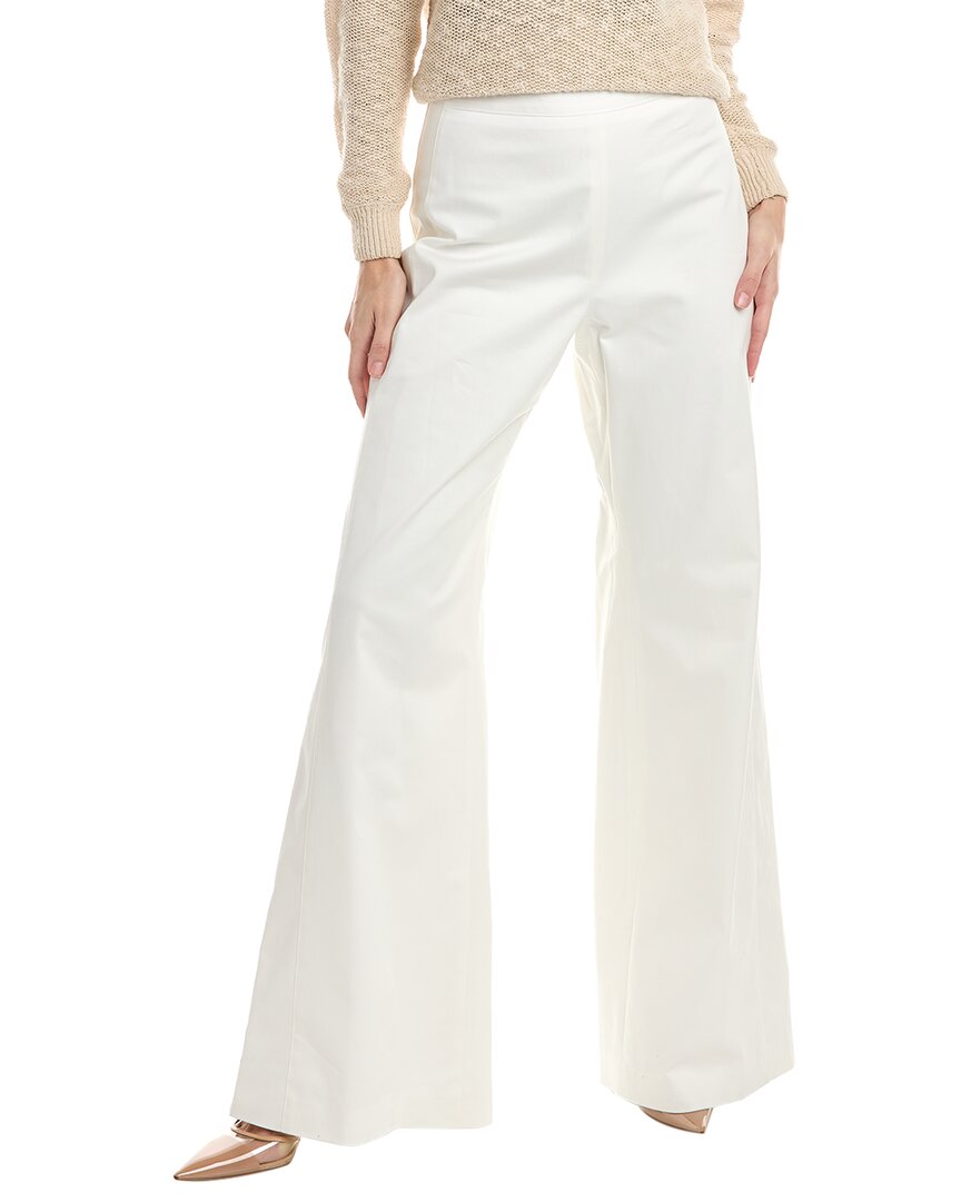 Shop Carolina Herrera High Waist Wide Leg Pant In White