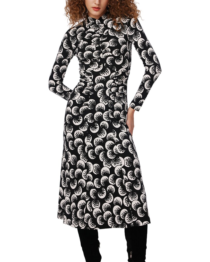 Diane Von Furstenberg Emanuelle Abstract-print Ruched Midi Dress
