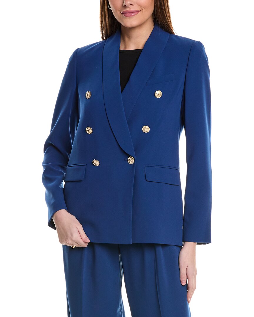 Shop Elie Tahari The Rita Blazer In Blue