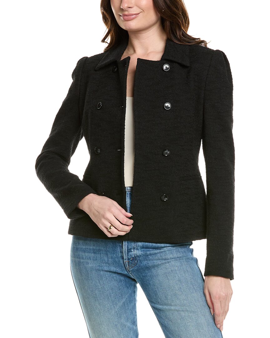 Hugo Boss Jopana Tweed Jacket In Black