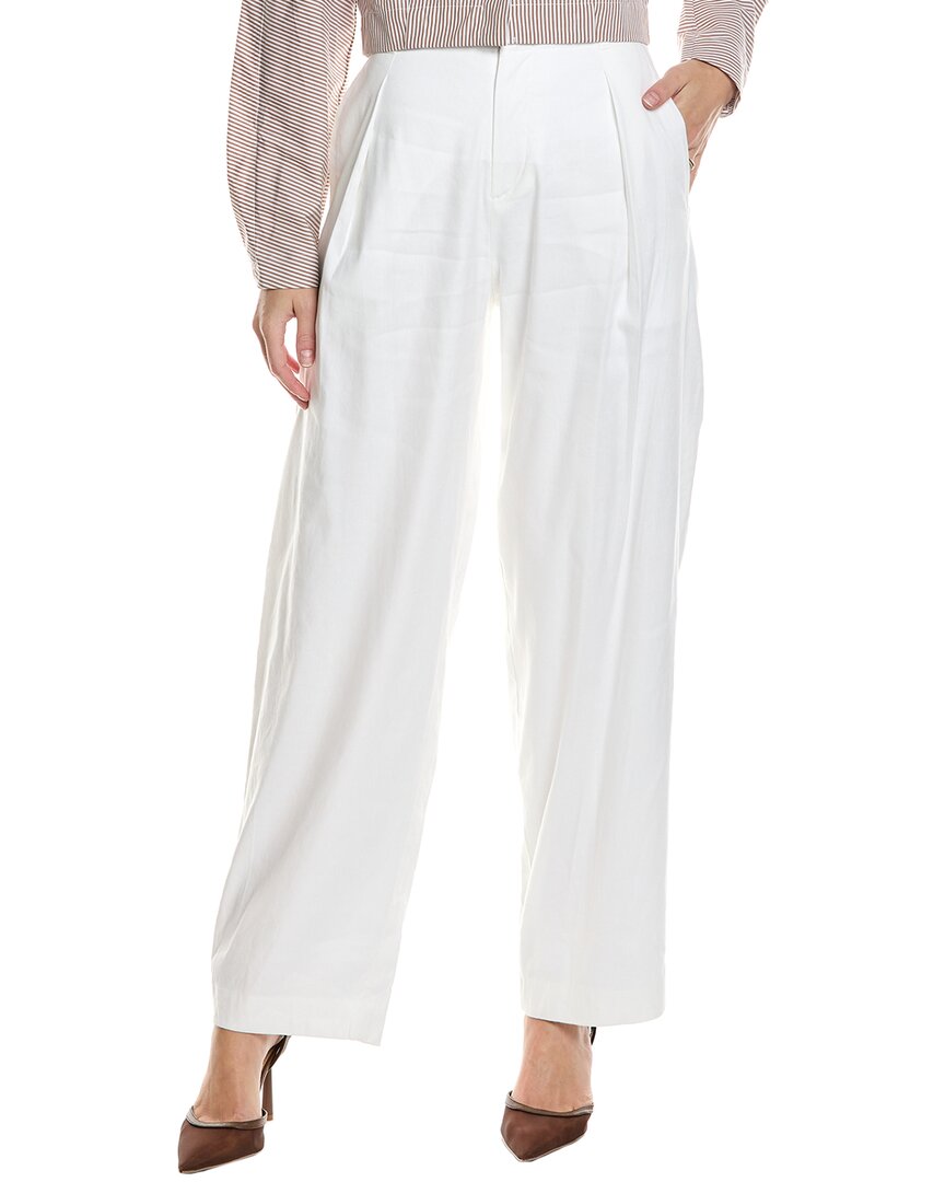 Rag & Bone Donovan Linen-blend Pant In White