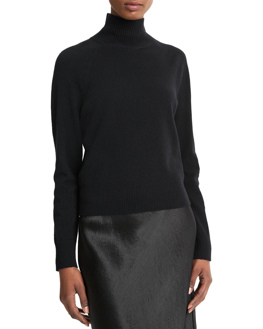 Shop Vince Raglan Turtleneck Wool & Cashmere-blend Sweater