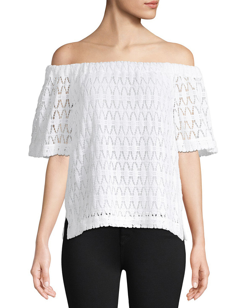 Image of A.L.C. Cheyenne Off-the-Shoulder Lace Top