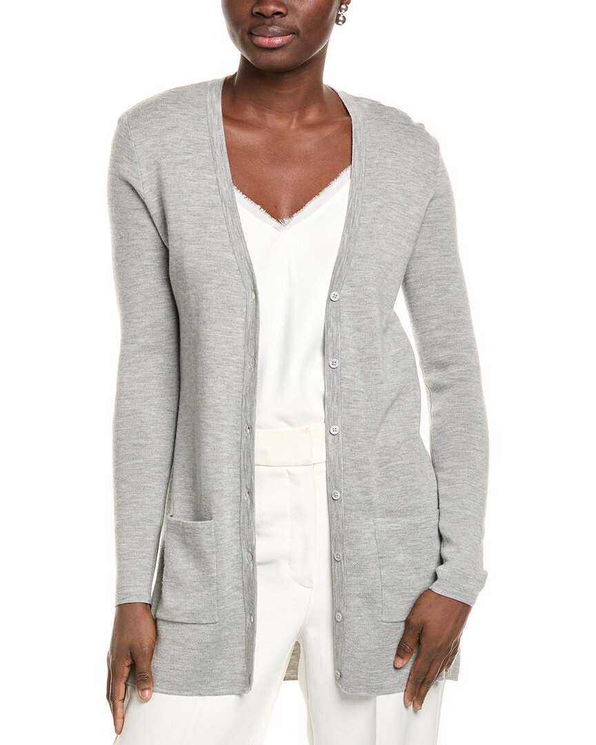 Shop Michael Kors Collection Bette Cashmere Cardigan In Gray