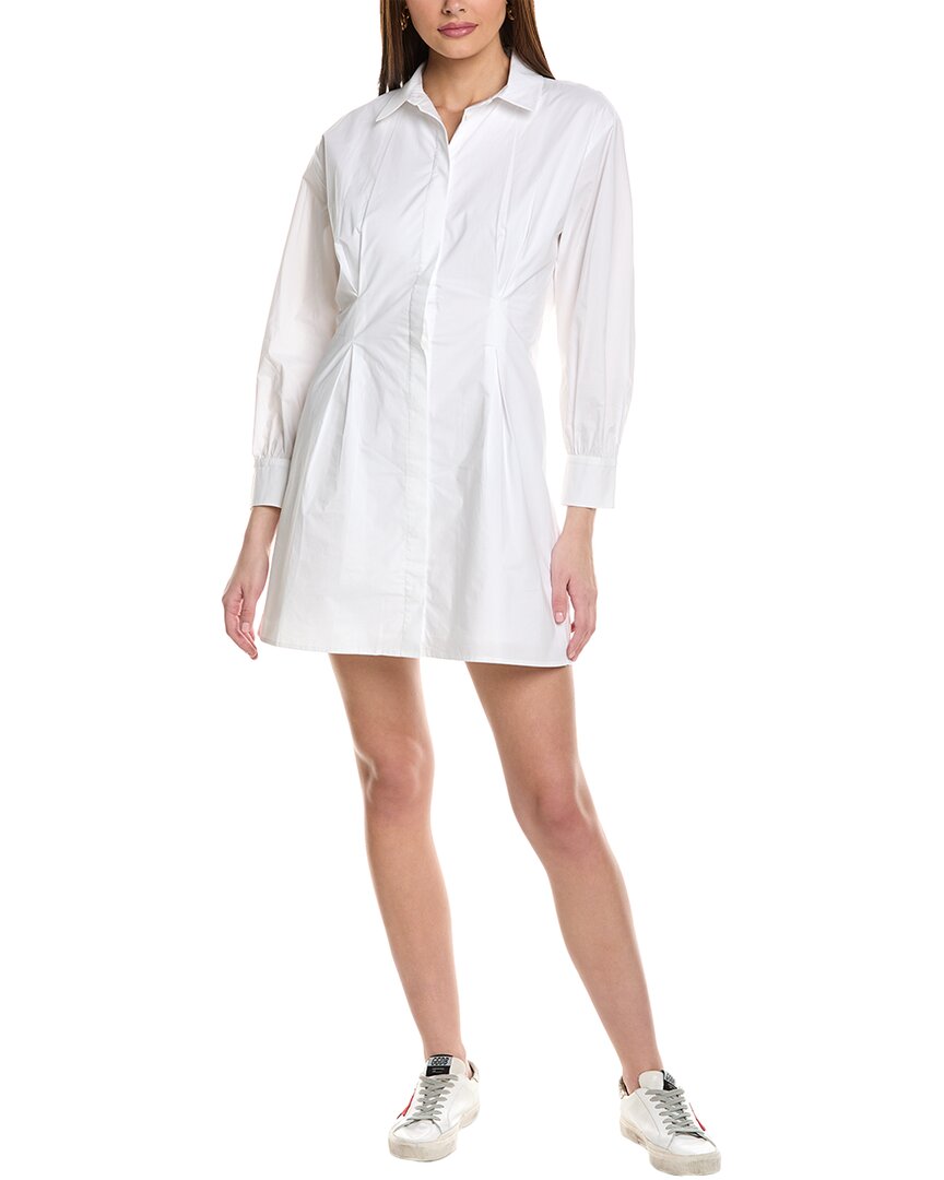 FRAME FRAME DENIM PLEATED SHIRTDRESS
