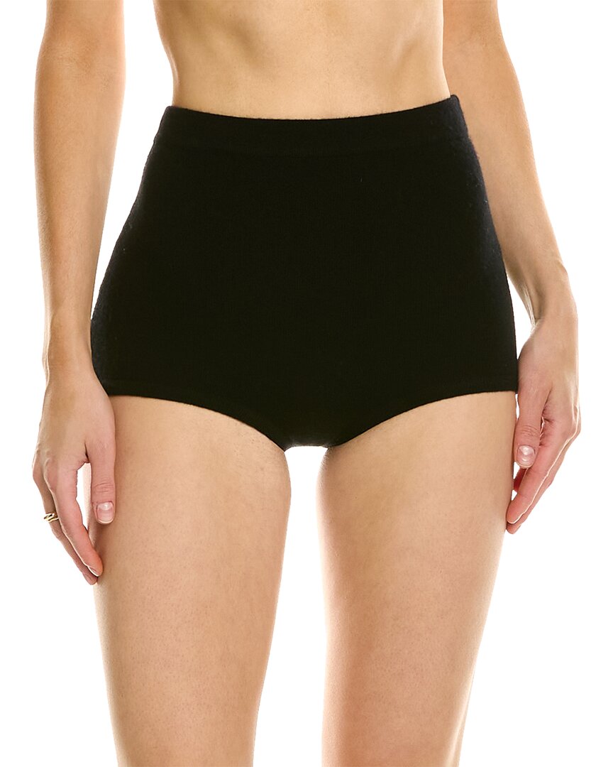 Michael Kors Knit Cashmere Brief In Black