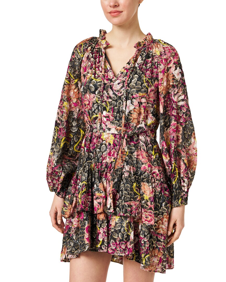 Kobi Halperin Alessi Womens Metallic Short Mini Dress