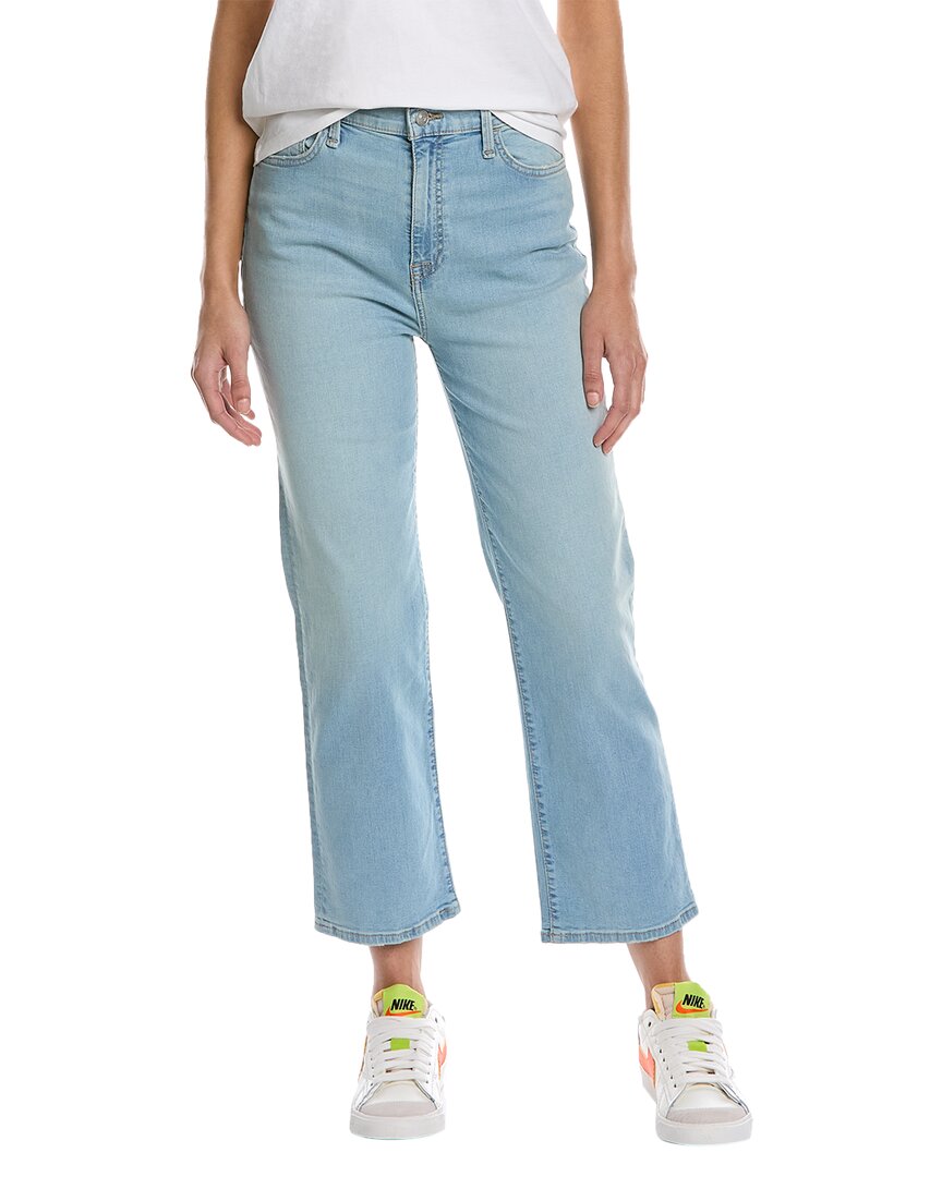 Shop Hudson Jeans Noa Rachel High-rise Straight Crop Jean In Blue