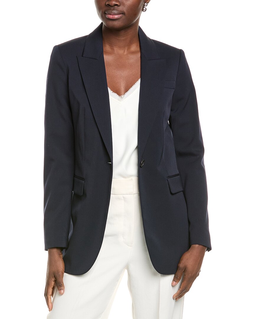 Michael Kors Collection Wool-blend Jacket In Blue