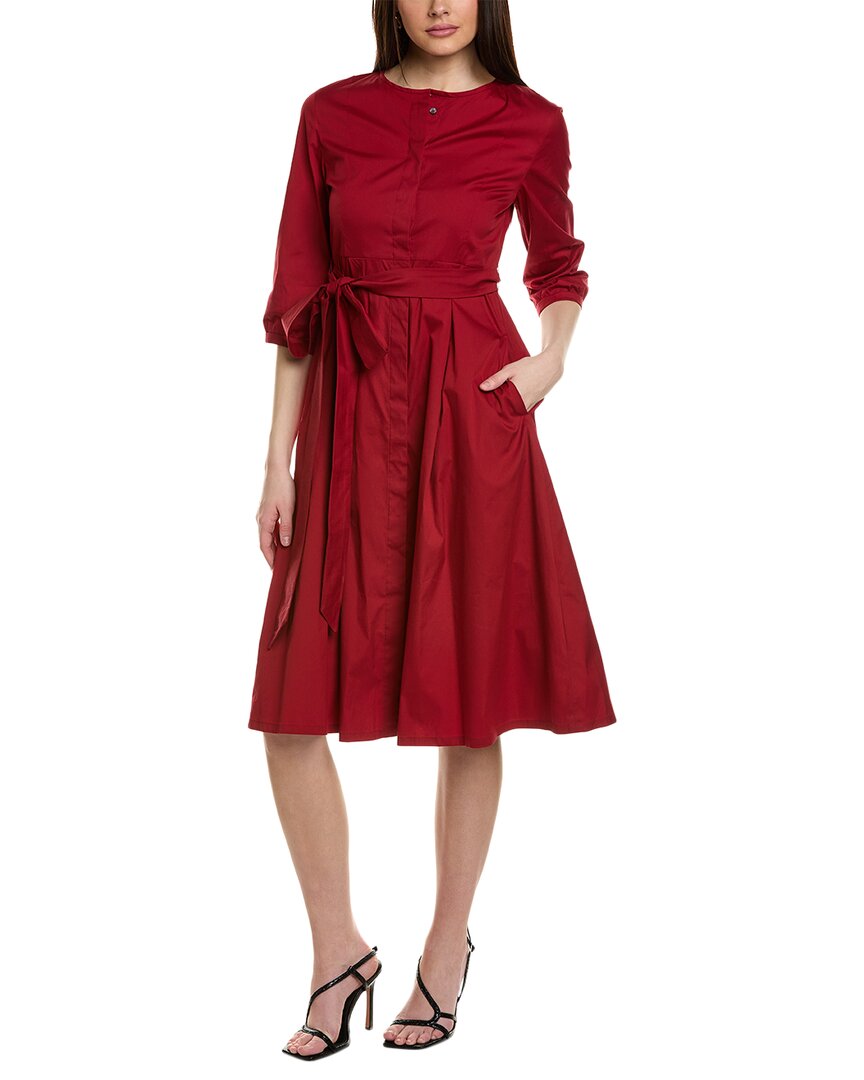 Pre-owned Max Mara S  Gloria Shirtdress Women's In Red
