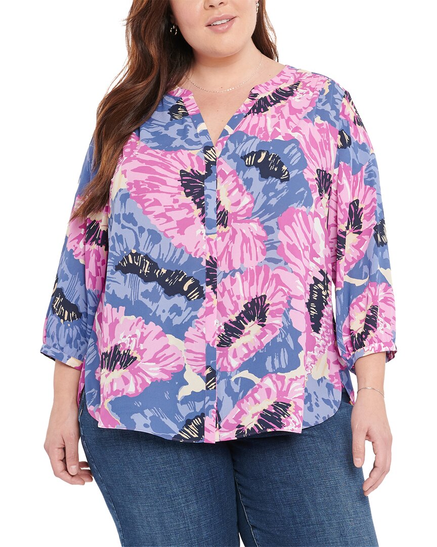 Shop Nydj Plus Pintuck Blouse