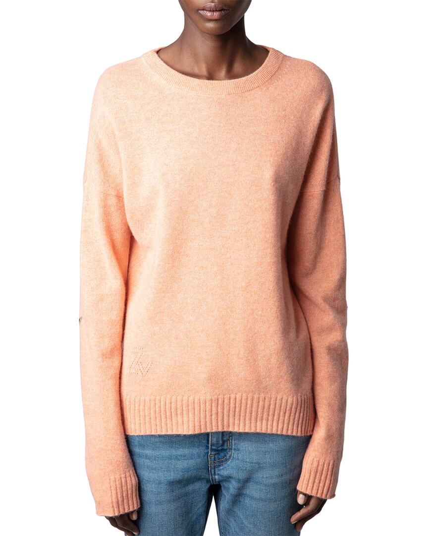 Shop Zadig & Voltaire Cici Patch Cashmere Sweater