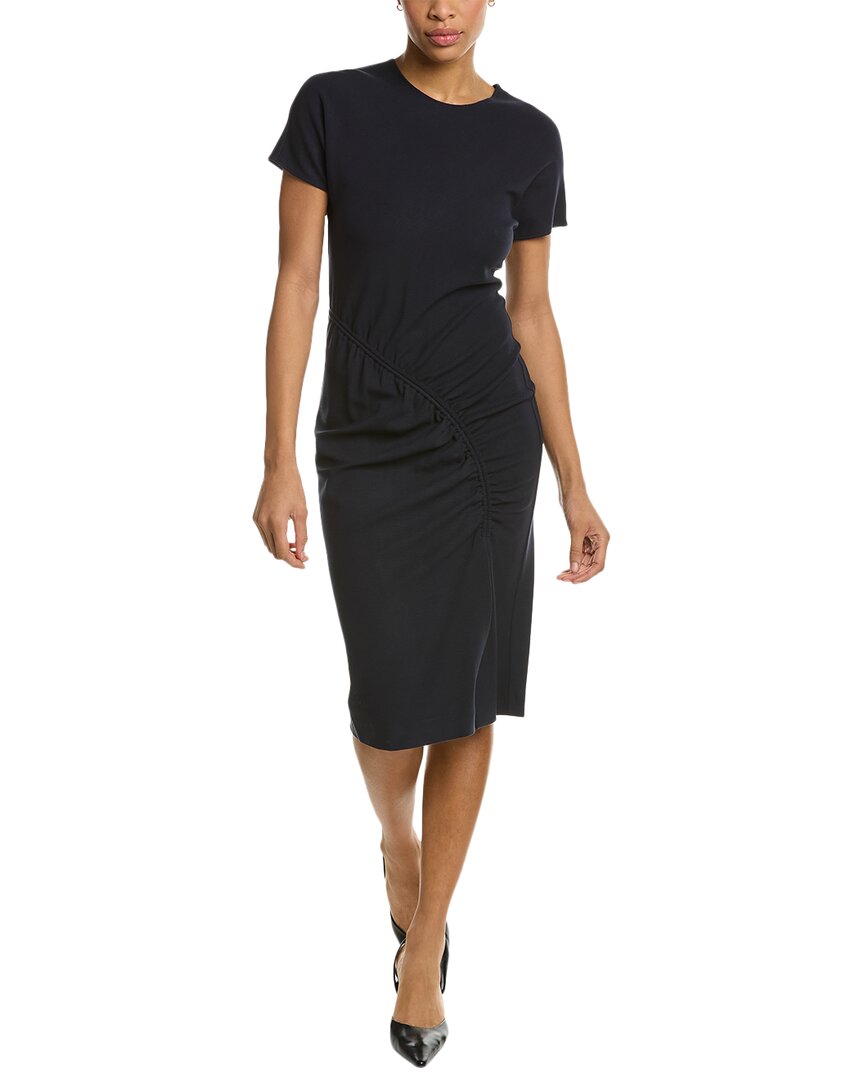 HUGO BOSS RUCHED MIDI DRESS