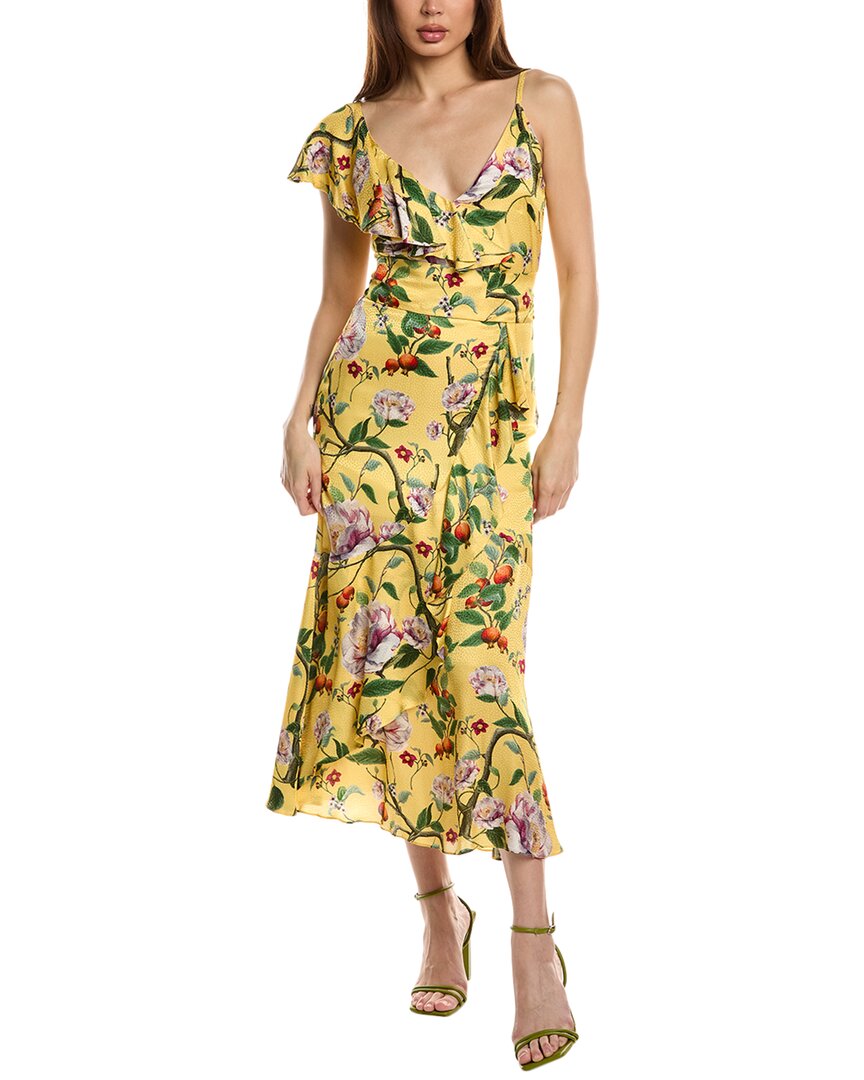 Borgo De Nor Isadora Silk-blend Midi Dress