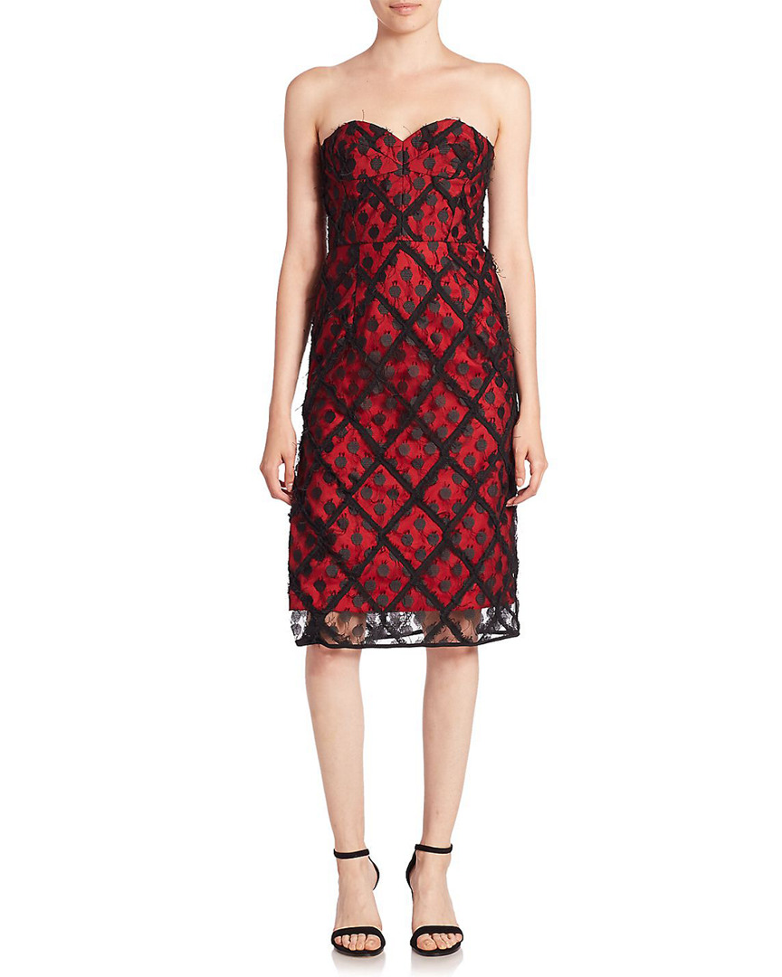 Image of MILLY Alex Embroidered Lace Dress