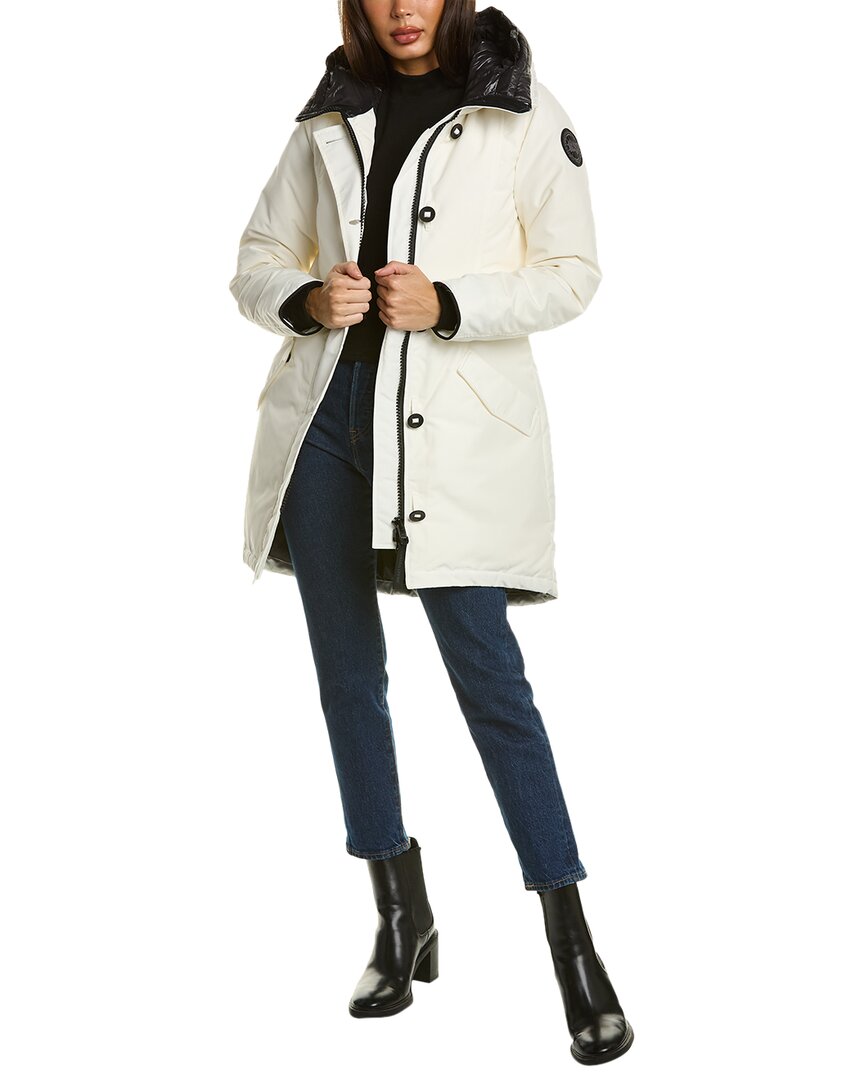 Shop Canada Goose Rossclair Parka In White