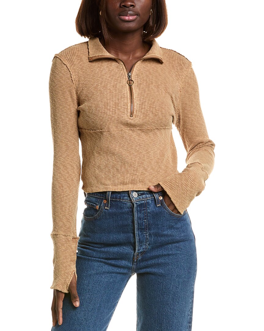 Free People Midnight 1/2-zip Pullover