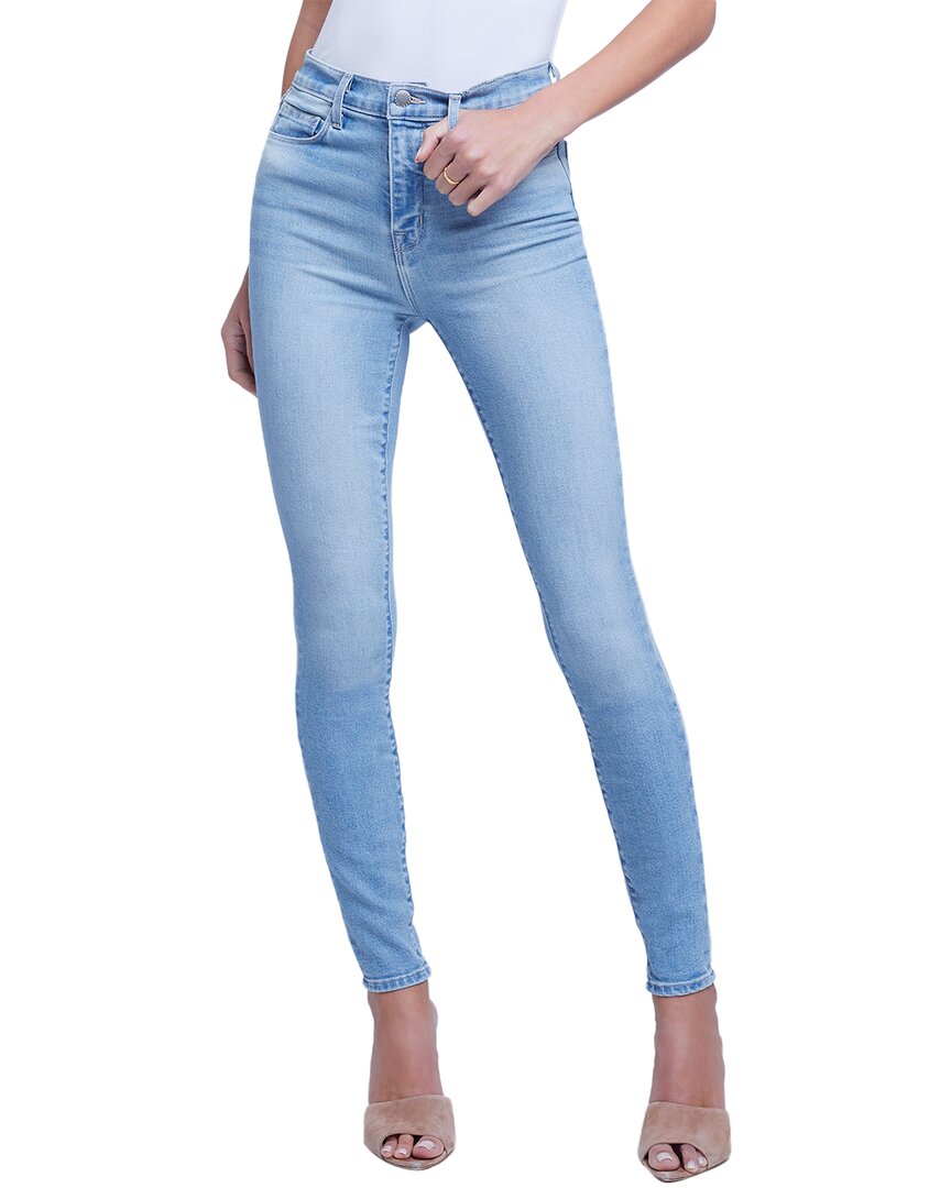 L Agence Dnu L'agence Monique Ultra High Rise Skinny Jean In Multi