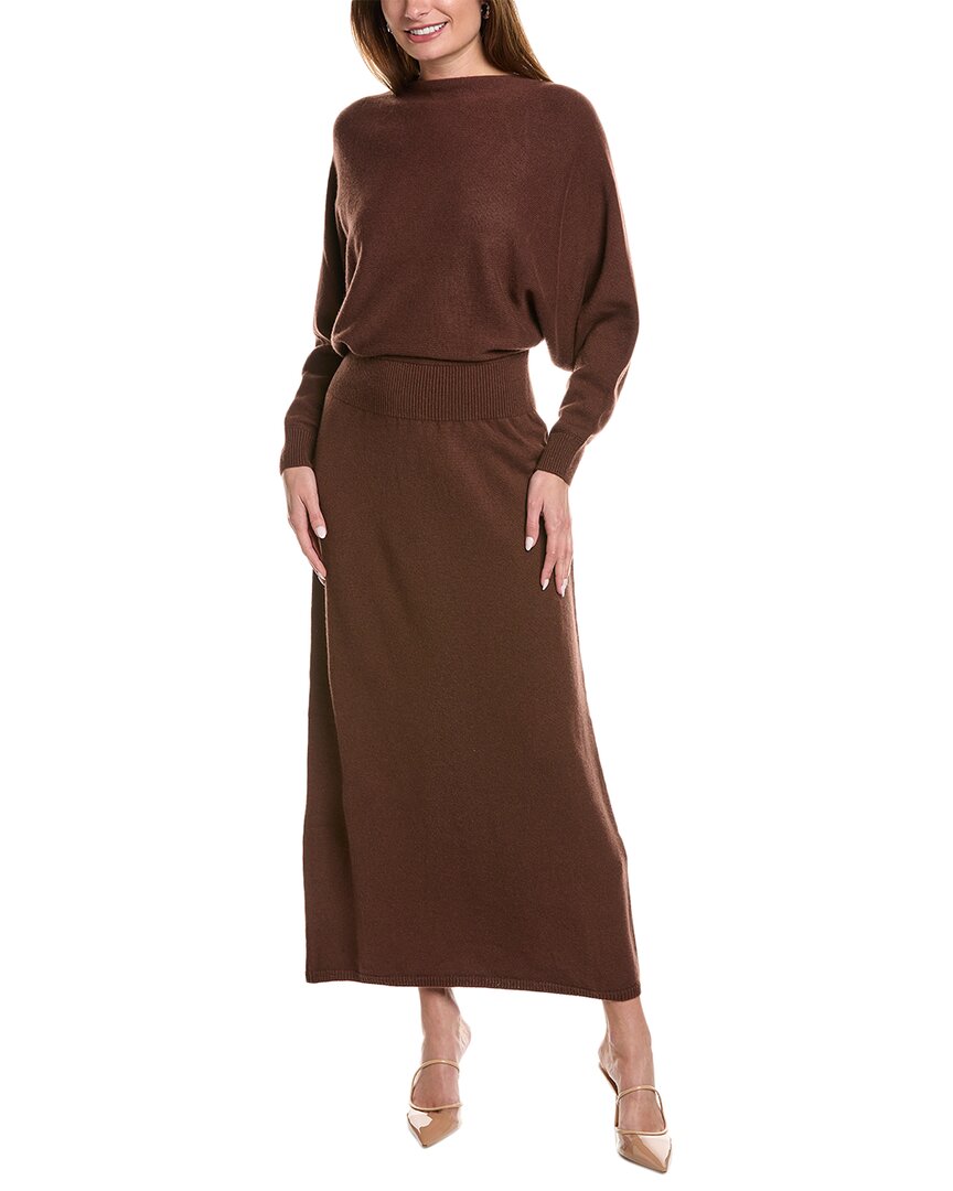 Lafayette 148 New York Convertible Cashmere Dress In Brown