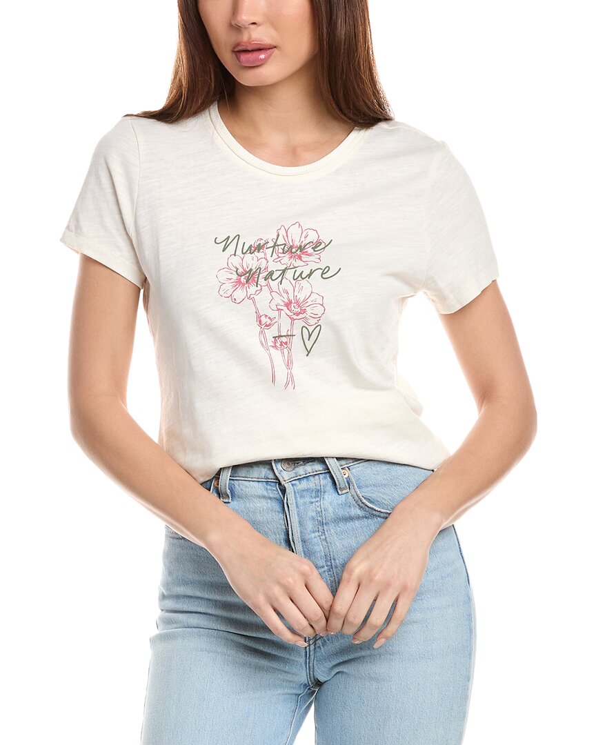 Grey State Graphic T-shirt In Beige