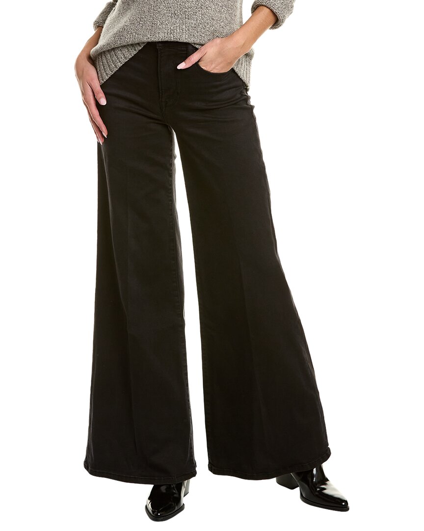 Frame Le Palazzo Crop Wide Leg Jeans In Black