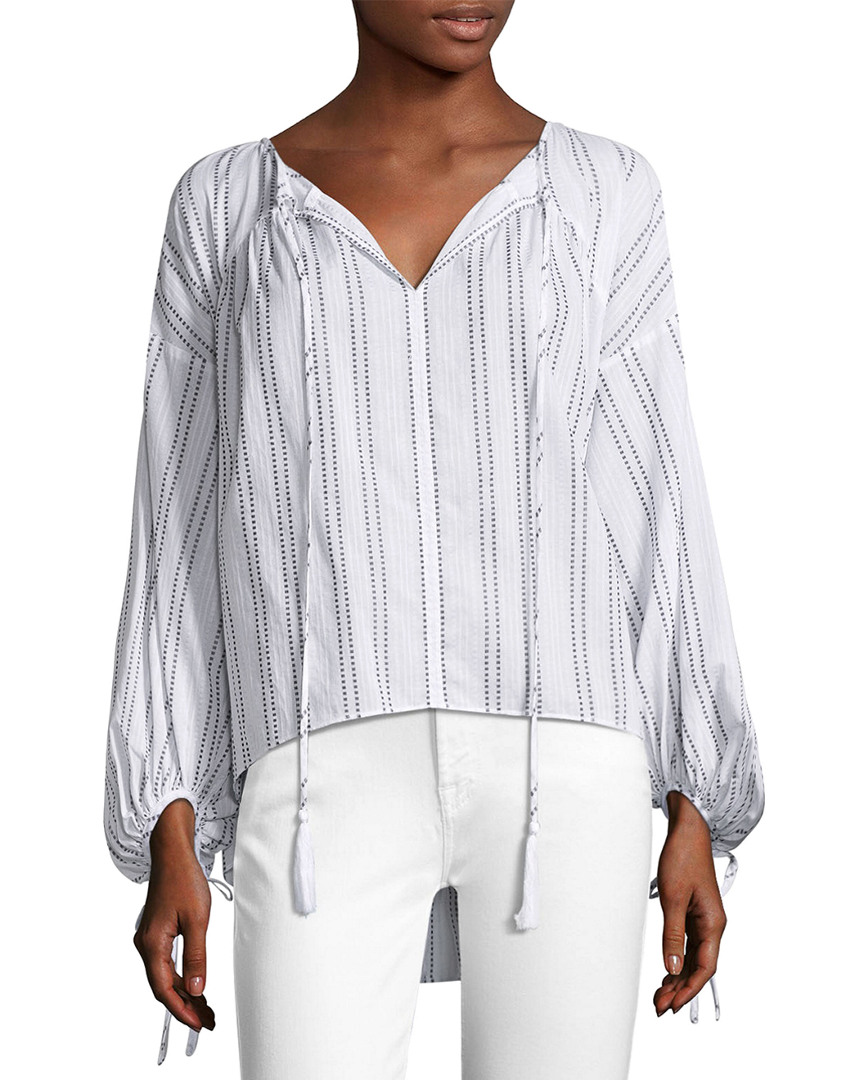 Image of Derek Lam  Crosby Blouson Sleeve Gathered Blouse