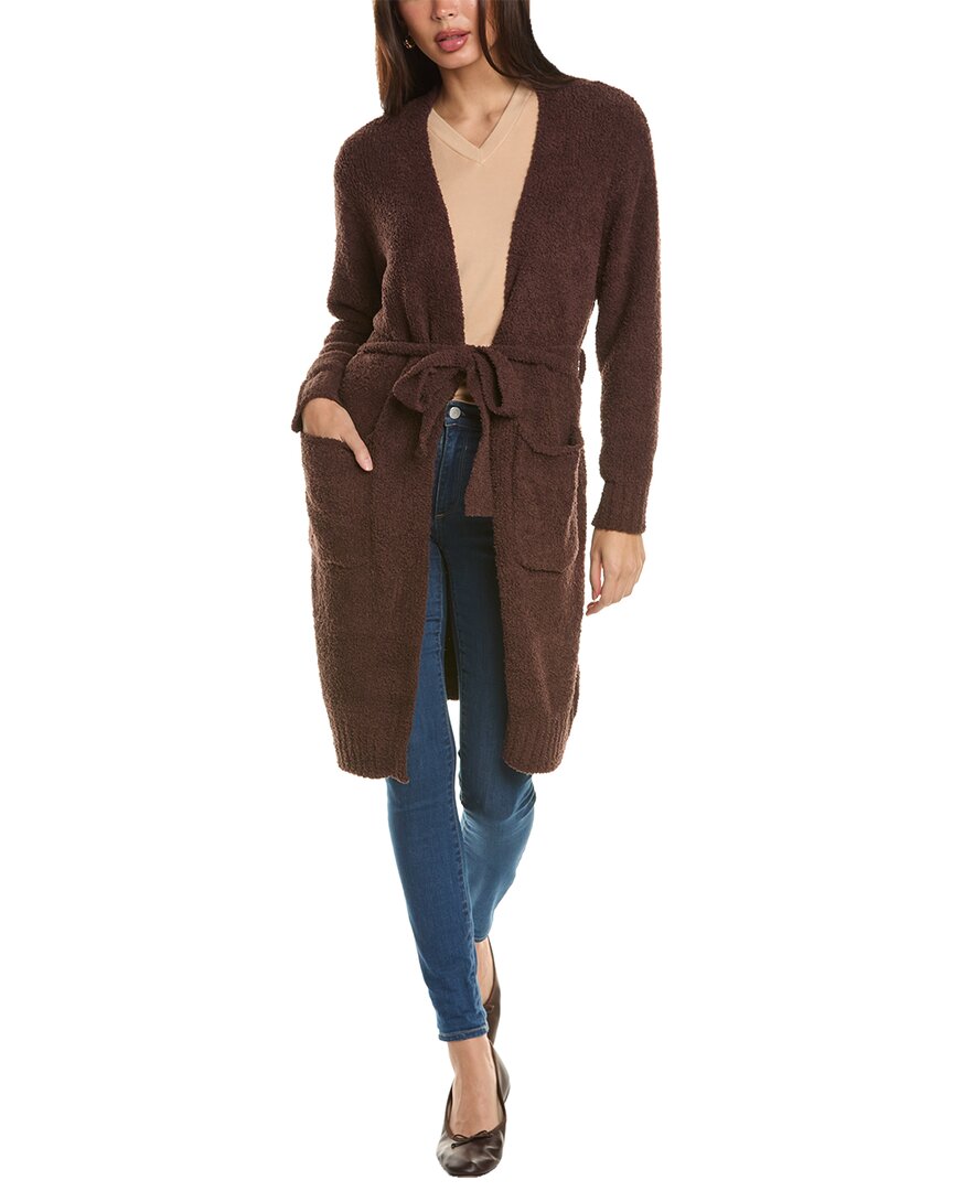 Shop Monrow Sweater Robe In Brown