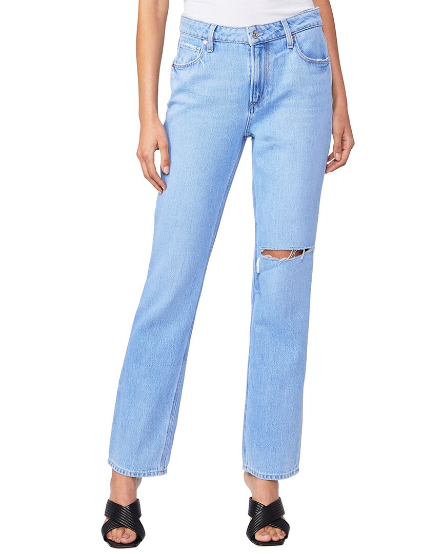 Shop Paige Noella Chamomile Destructed Relaxed Straight Leg Jean