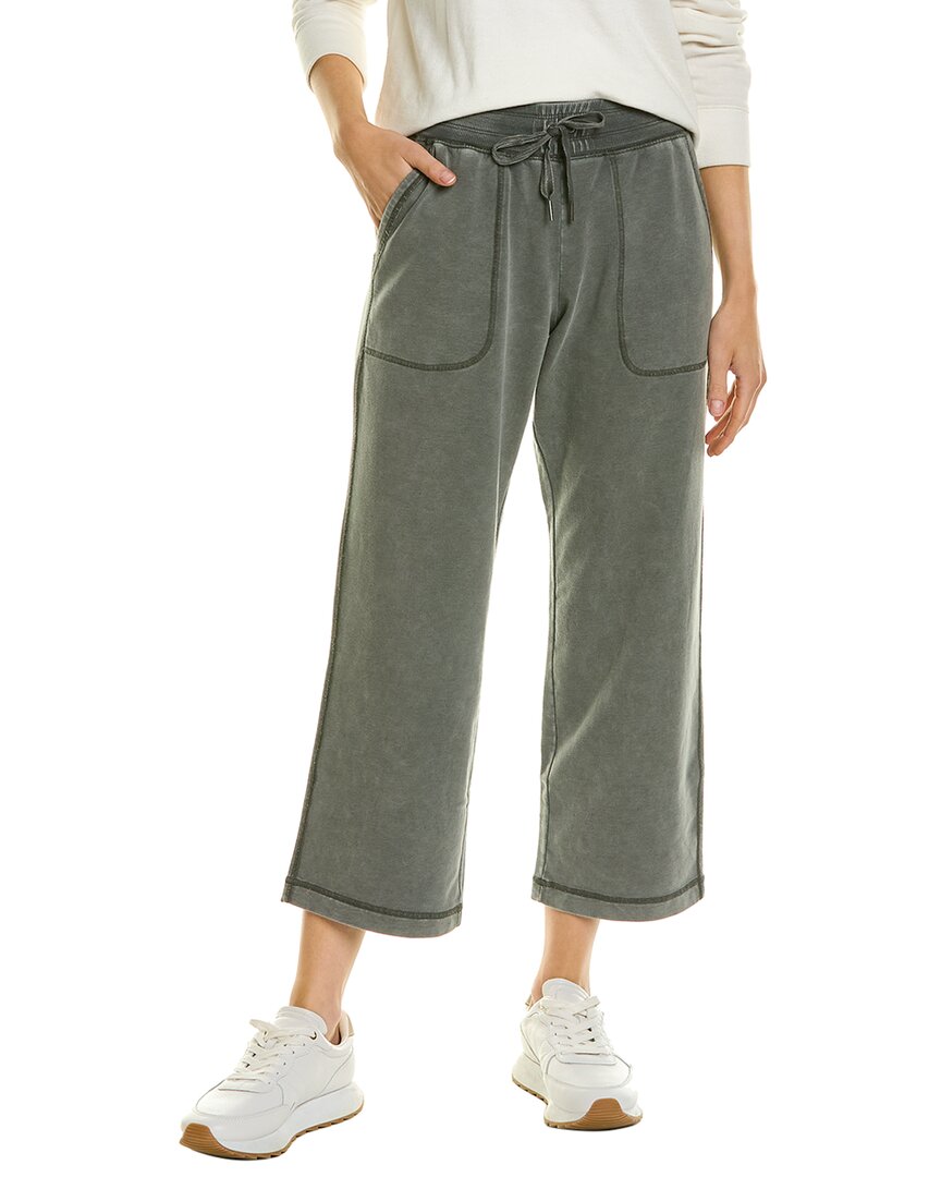 Splendid Angie Cropped Wide Leg Pants In Brown