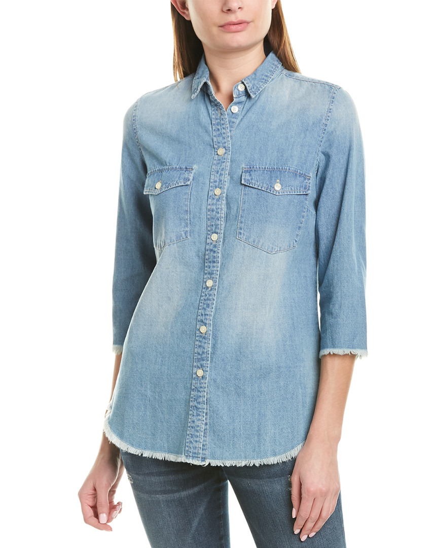 Image of Etienne Marcel Embroidered Denim Shirt