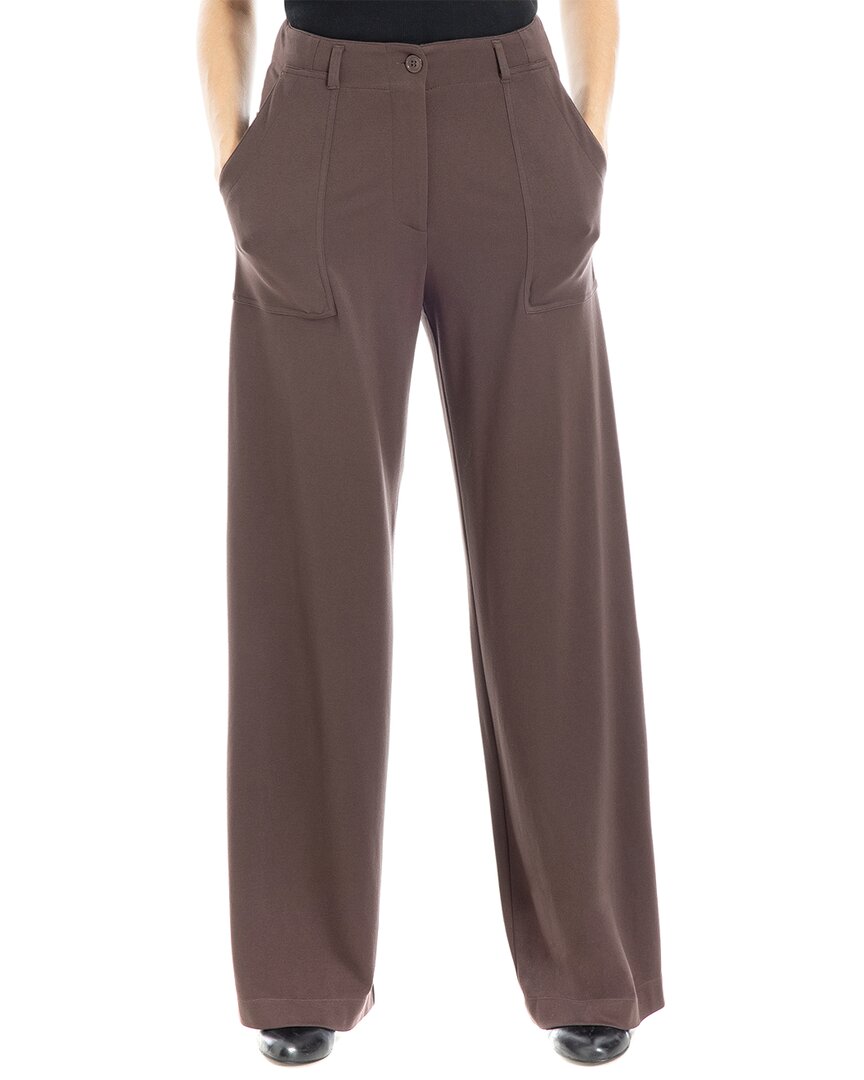 Max Studio Ponte High Waist Straight Leg Pants