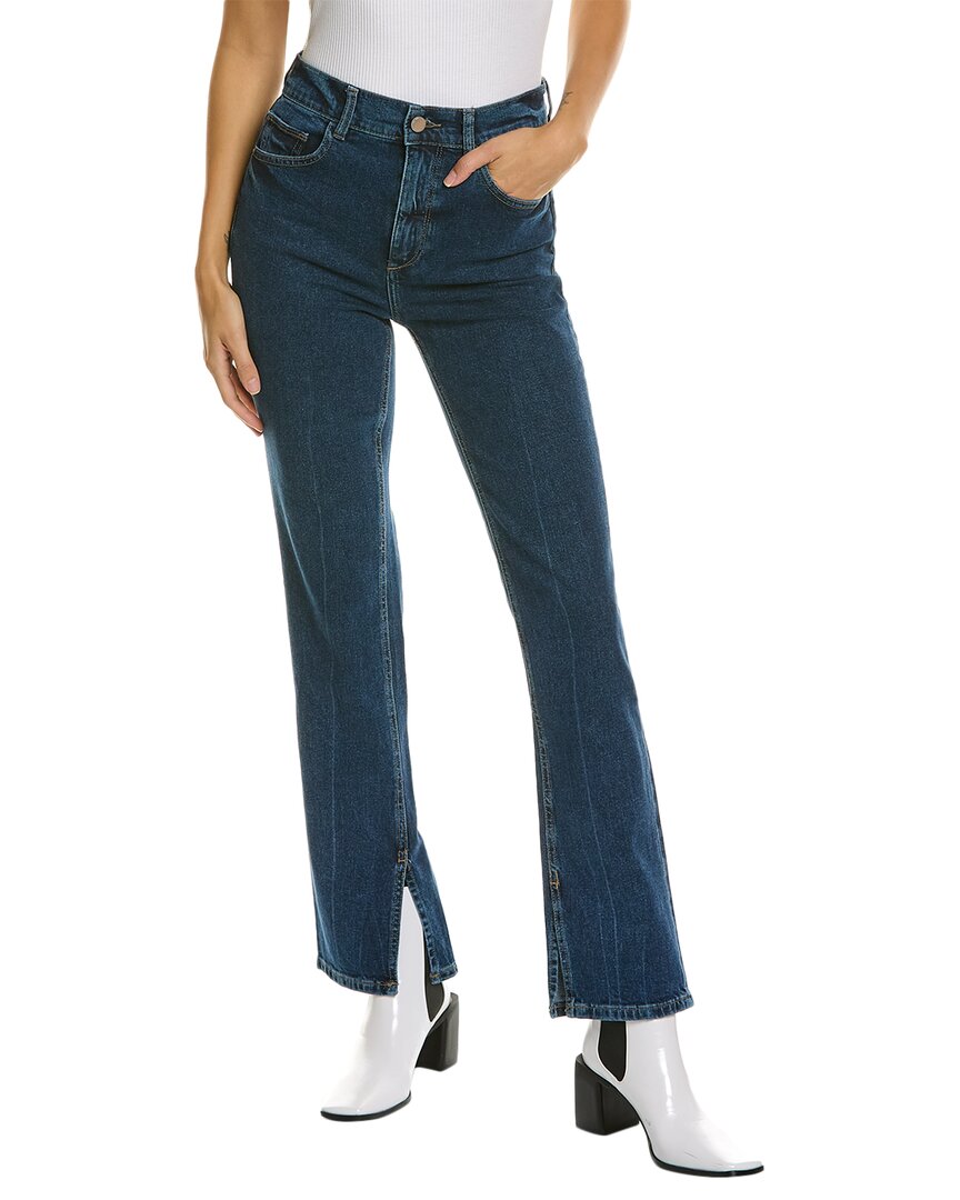 Shop Dl1961 Patti High-rise Vintage Skylark Straight Jean In Blue