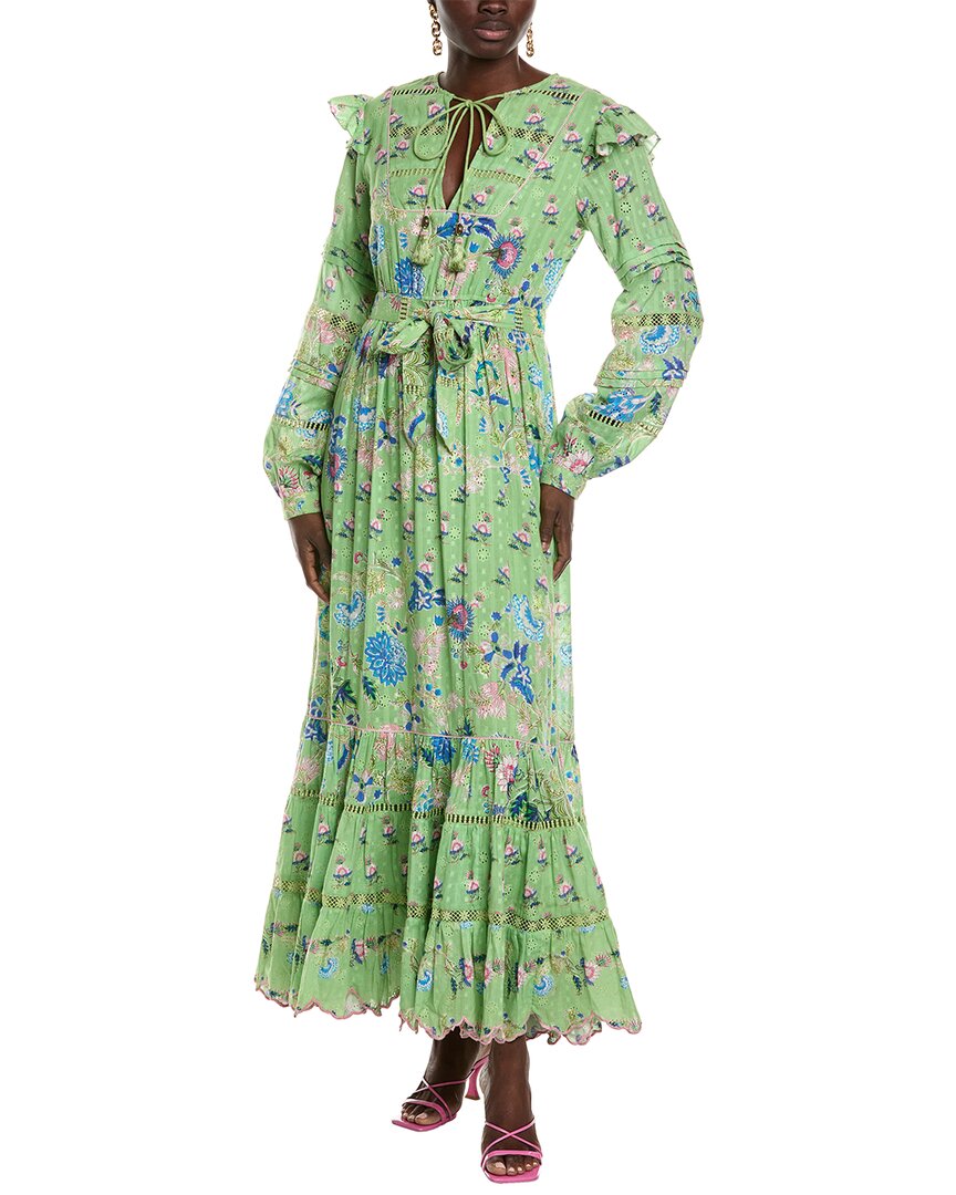 Shop Hemant & Nandita Maxi Dress In Green