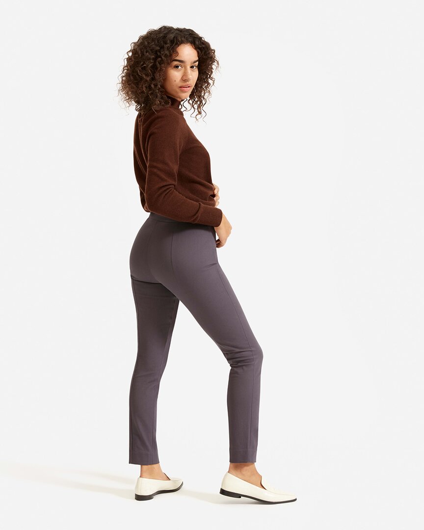Everlane The Side-zip Stretch Pant In Brown