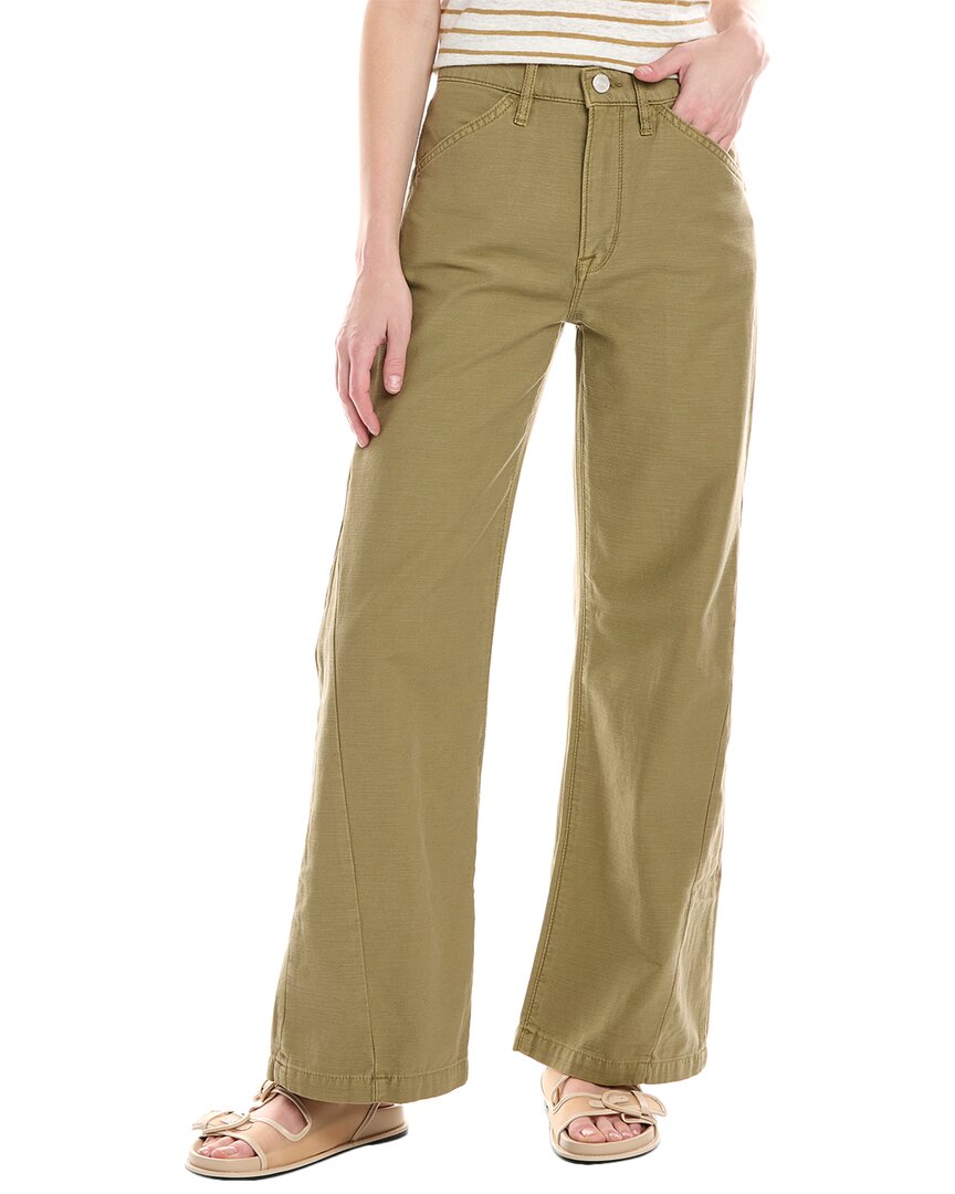 Frame Denim Le Baggy Washed Summer Sage Palazzo Jean