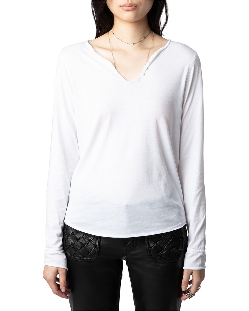 Zadig & Voltaire Imagine Blurry Henley Tee