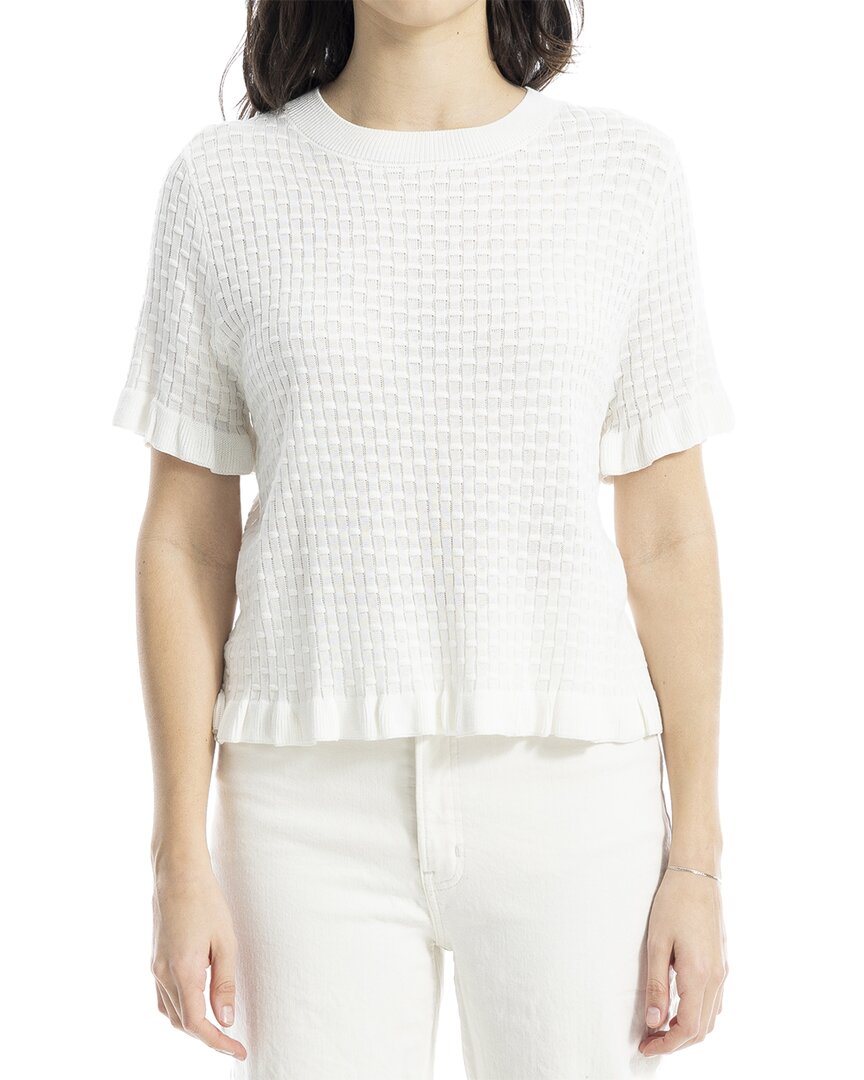 Max Studio Ruffle Hem Sweater