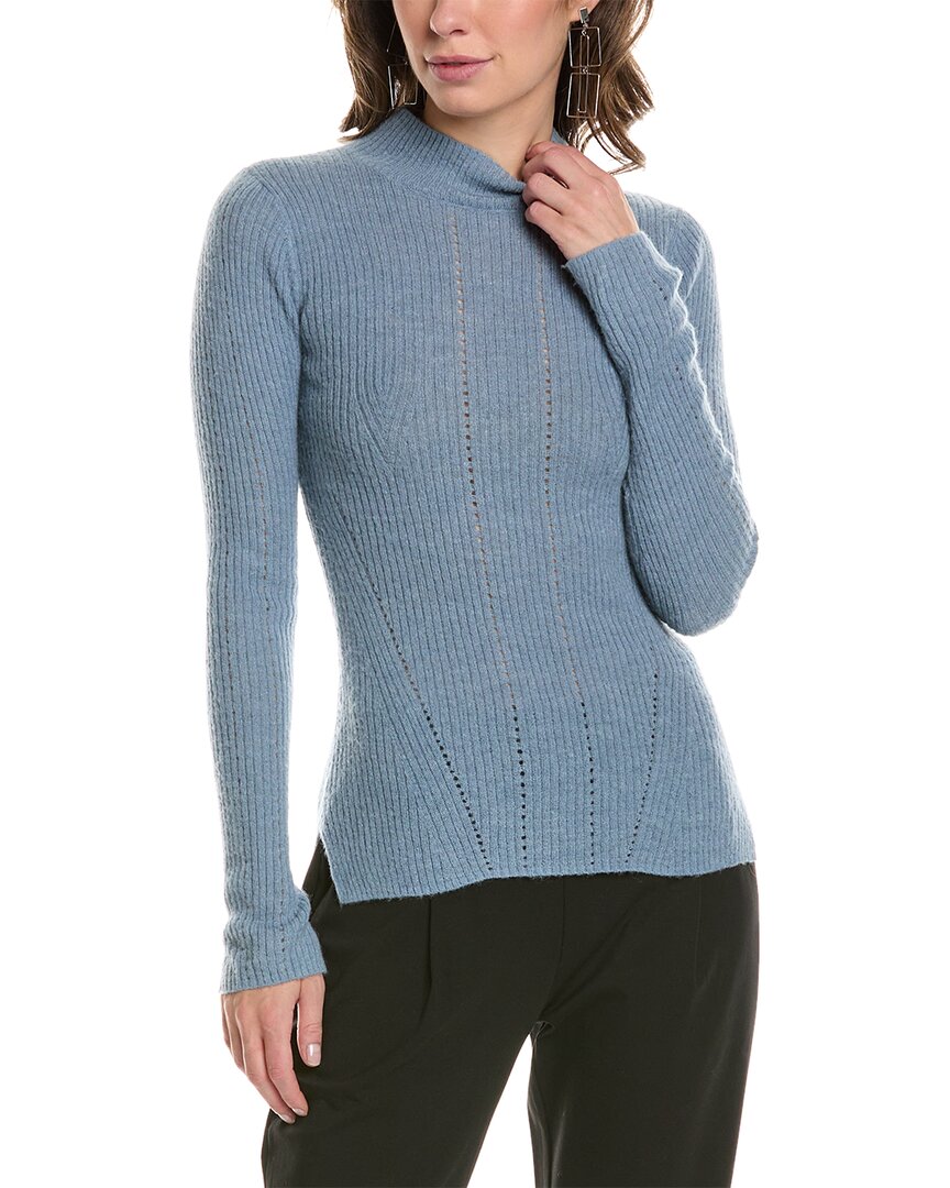 Shop Allsaints Rhoda Wool & Alpaca-blend Sweater In Blue