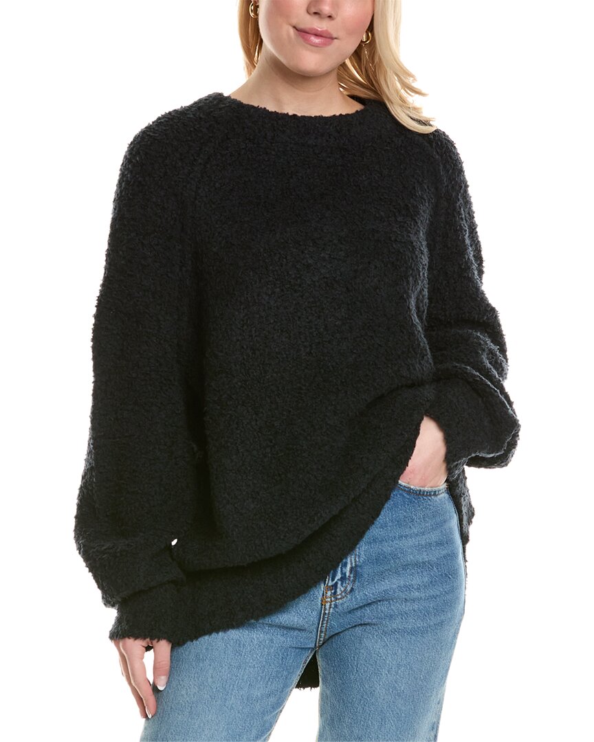 Free People Teddy Sweater Tunic In Black