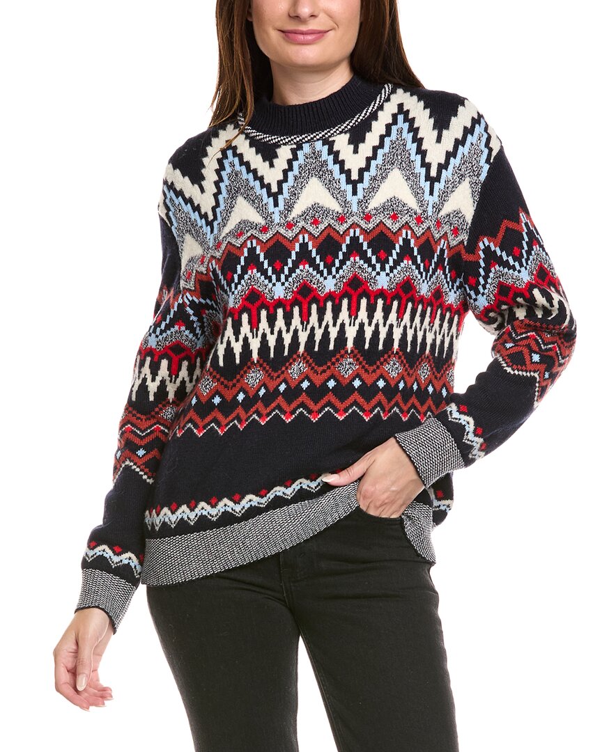 Bogner Avena Wool & Cashmere-blend Sweater In Animal Print