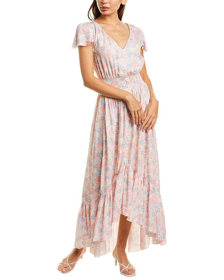 Image of bobi Flutter Midi Dress