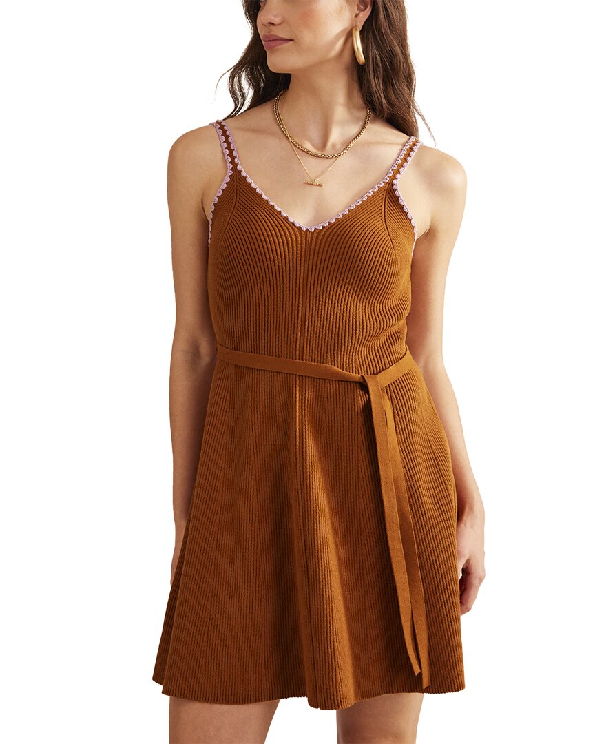 BODEN BODEN CROCHET TRIM DRESS